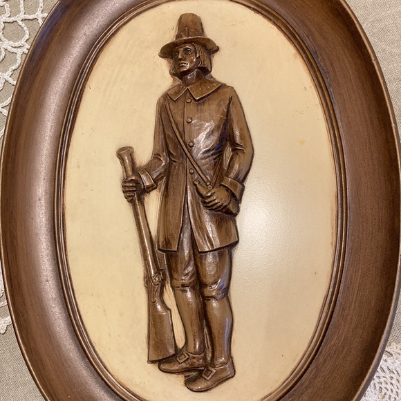 Vintage Pilgrim Plaques Ornate Frames - Picture 3 of 16